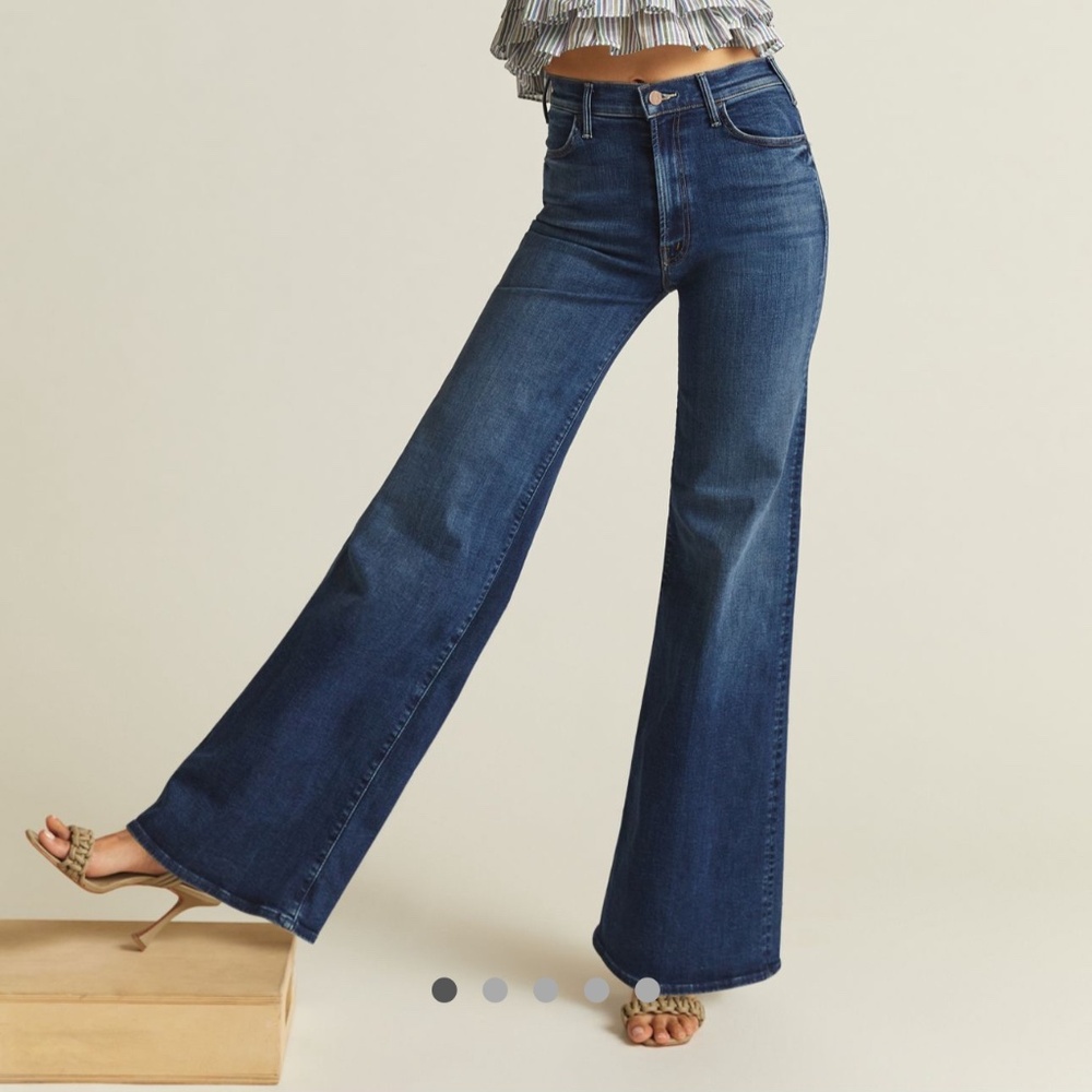 Mother Denim The Hustler High Rise Roller Heel Jeans Sz 30